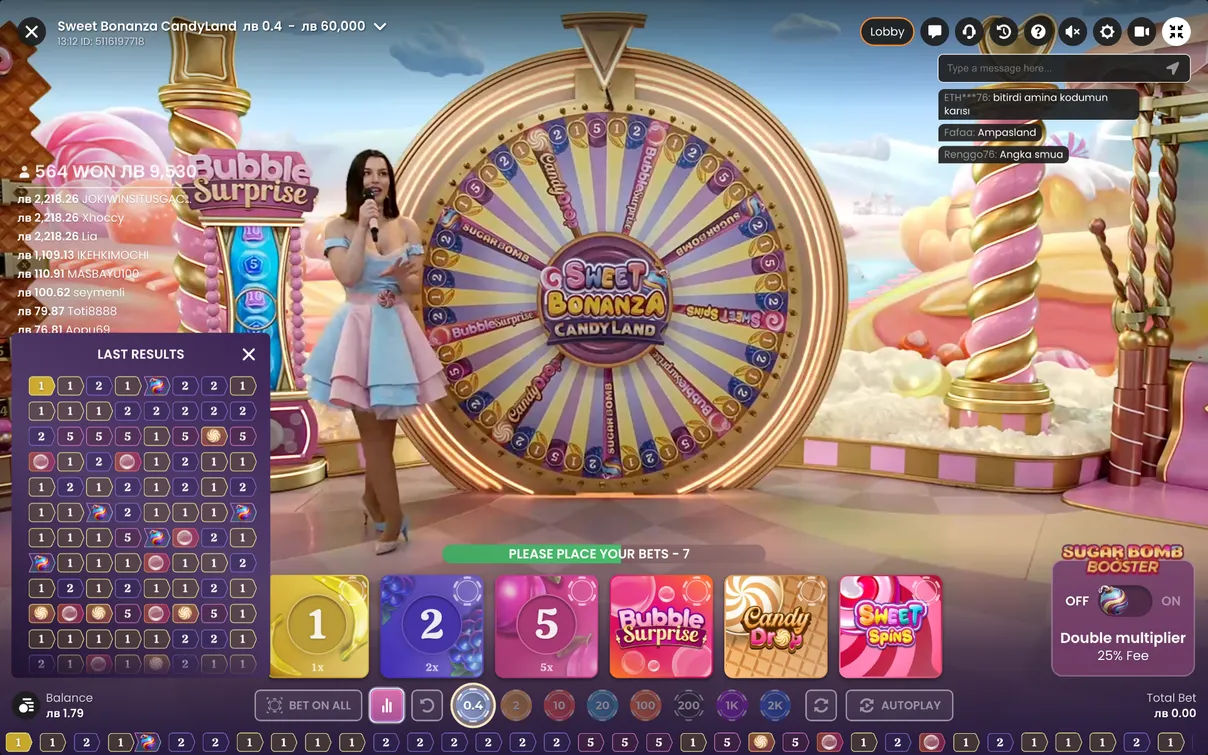 Използване на тракера Sweet Bonanza Candyland