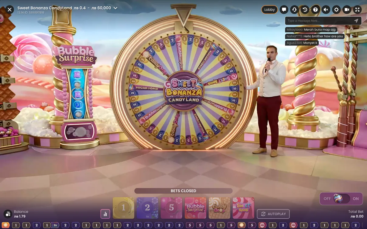 Бонус функции в Sweet Bonanza Candyland