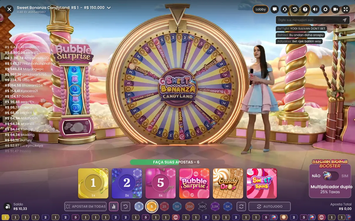 Caracter&iacute;sticas B&ocirc;nus no Sweet Bonanza Candyland