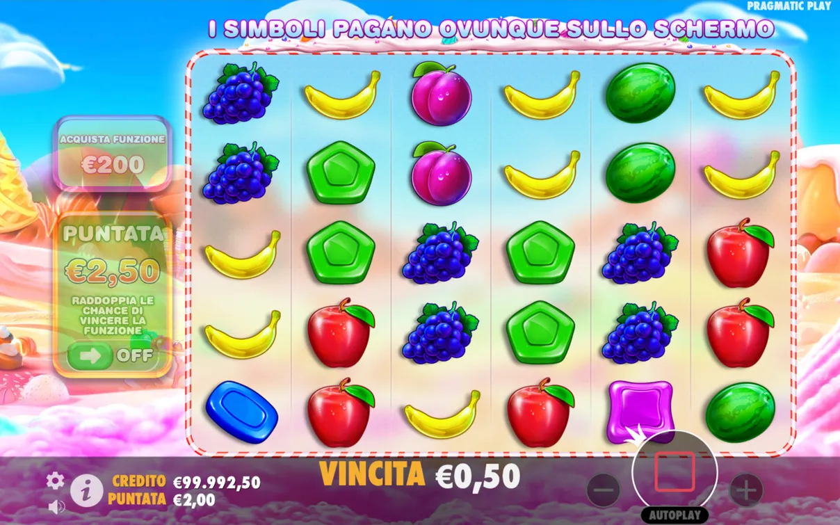 Come giocare alla demo di Sweet Bonanza