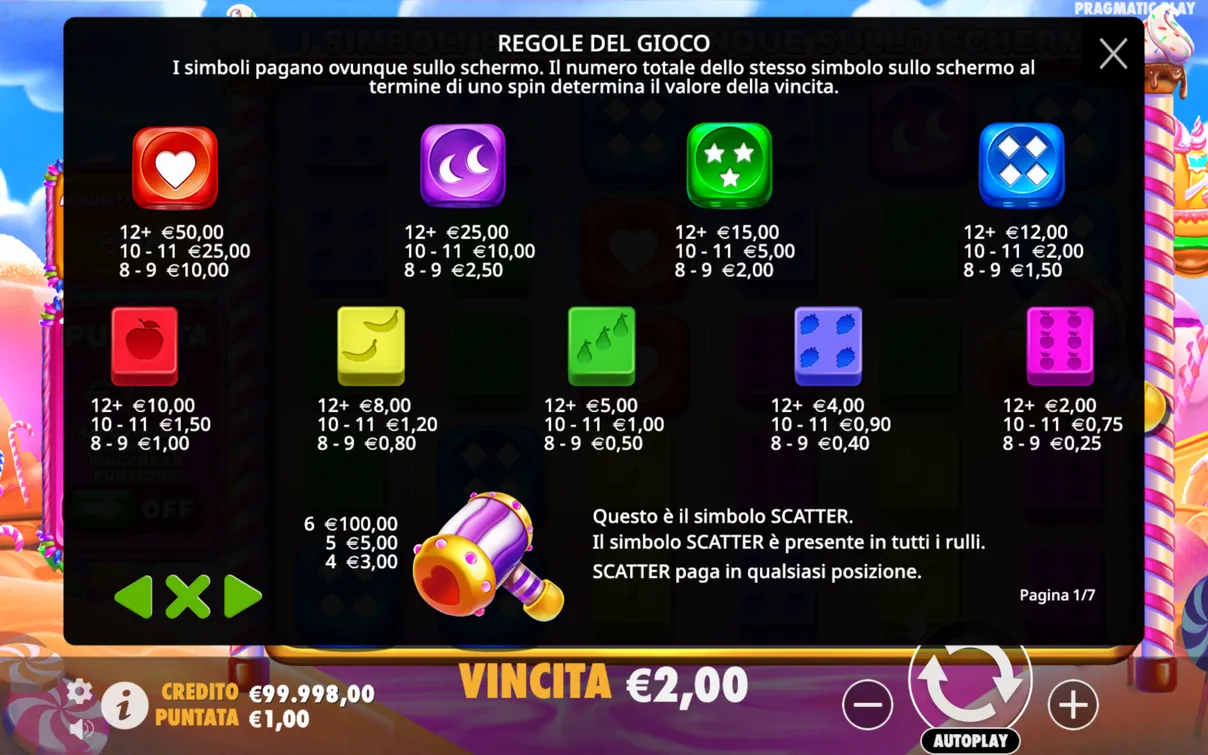 Il gioco introduce un simbolo speciale - un martello.