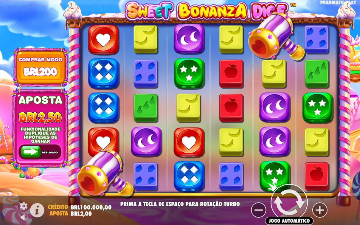 Por Tr&aacute;s das Cenas: Sweet Bonanza Dice da Pragmatic Play
