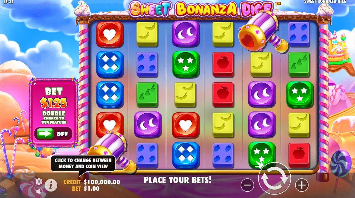 Detr&aacute;s de Escenas: Sweet Bonanza Dice de Pragmatic Play